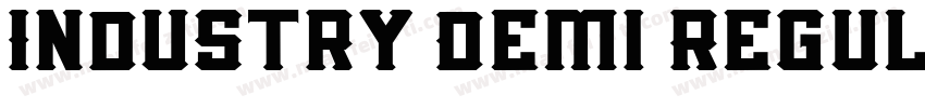 Industry Demi Regul字体转换